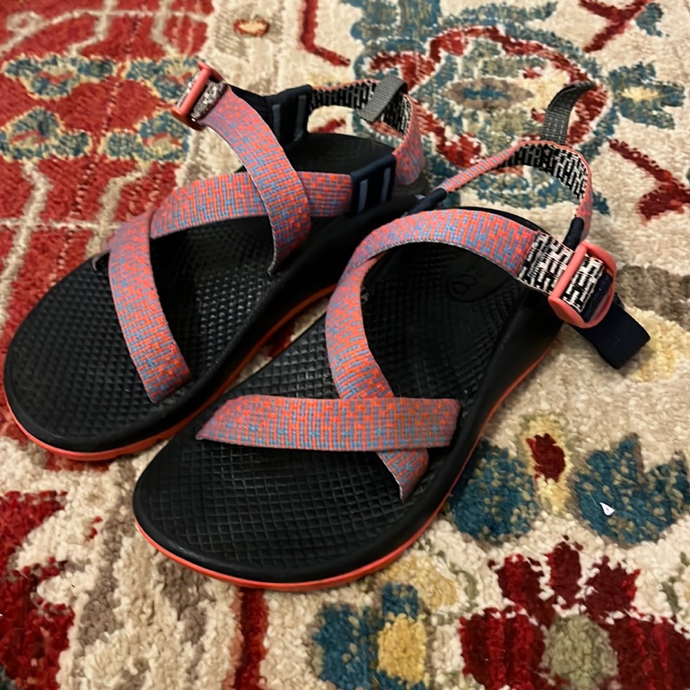 Chaco classic size 2 orange grey